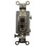 1 Pole, 120 to 277 VAC, 15 Amp, Industrial Grade Toggle Wall Switch, Brown, HBL1201
