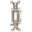 1 Pole, 120 to 277 VAC, 15 Amp, Industrial Grade Toggle Wall Switch, Ivory, HBL1201I