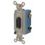 3 Pole, 120 to 277 VAC, 15 Amp, Industrial Grade Key Lock Three Way Switch, Black, HBL1203L