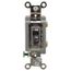 1 Pole, 120 to 277 VAC, 20 Amp, Extra Heavy Duty Industrial Grade Toggle Wall Switch, Brown, HBL1221