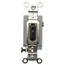1 Pole, 120 to 277 VAC, 20 Amp, Industrial Grade Toggle Wall Switch, Black, HBL1221L