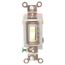 3 Pole, 120 to 277 VAC, 20 Amp, Industrial Grade Toggle Three Way Switch, Ivory, HBL1223I