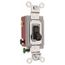 4 Pole, 120 to 277 VAC, 20 Amp, Industrial Grade Toggle Four Way Switch, Brown, HBL1224