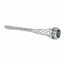 1-1/4" MNPT 0.97 to 1.25" Dust-tight Aluminum Straight Strain Relief Cord Grip, 73031205