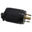 2P 3 Wire 15A Industrial Locking Plug, ML-2P, 125V, Black, HBL7594