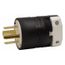 Straight Blade Plug 15-60P, 250VAC, Black & White, HBL8461C