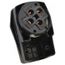 3P, 4 Wire 50A Straight Blade Angled Plug, 15-50P, 250VAC, Black & White, HBL8452C