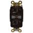 Straight Blade Duplex Receptacle, NEMA 5-15R, 15A, Self-Grounding, Brown, HBL5262