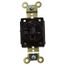 Straight Blade Single Receptacle, NEMA 5-20R, 20 Amps, Self-Grounding, Brown, HBL5361