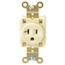 Straight Blade Single Receptacle, NEMA 5-20R, 20 Amps, Self-Grounding, HBL5361I