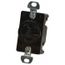 Straight Blade Single Receptacle, NEMA 15-20R, 20 Amps, Self-Grounding, Black, HBL8420