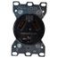 Straight Blade Single Receptacle, NEMA 10-30R, 30 Amps, Self-Grounding, Black, HBL9350