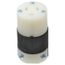 2P 3 Wire 15A Straight Blade Connector 5-15R, 125 VAC, Black & White, HBL5269C