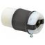 3P 20A Industrial Locking Plug, L15-20R, 250V, Black & White, HBL2423