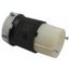 Industrial Locking Connector, L21-30R, 120 & 208V, Black & White, HBL2813