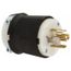 20A Industrial Locking Plug, L21-20P, 120 & 208V, Black & White, HBL2511