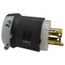 3P 30A Industrial Locking Plug, L16-30P, 480V, Black & White, HBL2731