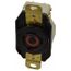 480 VAC, 20 Amp, L16-20R NEMA, Self Grounding Receptacle, Black, HBL2430