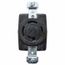 120/208 VAC, 20 Amp, Non-NEMA, Ungrounded Receptacle, Black, HBL7410B