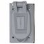 1 Gang Duplex Polycarbonate Weather Proof Electrical Box Cover for Vertical FS/FD Box Mount, HBL5221