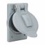 1 Gang Polycarbonate Weather Proof Electrical Box Cover for FS/FD Box, HBL7423WO