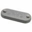 1-1/4" Trade, Cast Iron Conduit Body Cover Plate, 470C
