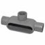 Form 7, T Body, 1" Trade, IMC, Rigid Iron Conduit Body, T37