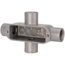 Form 85, X Body, 1/2" Trade, IMC, Rigid Aluminum Conduit Body, OX-1