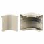 4.74" Long x 4-3/4" High, HBL4750 Raceway Elbow End, Ivory, HBL4717IV