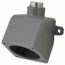 30 Amp, 3/4" Hub Size, Metallic Pin and Sleeve Back Box, VRE23