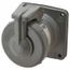 Versamate 1 Phase, 250 VDC, 600 VAC, 30 Amp, 3/4" Hub, 3 Pin Configuration, Self Grounding Pin and Sleeve Receptacle, VR342