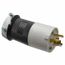 2P 3 Wire 20A Industrial Locking Plug, Shrouded, L5-20P, 125V, Black & White, HBL2311S