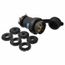 3P 20A Industrial Locking Plug, L15-20P, 250V, Black & White, HBL2421SW