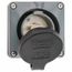 250 VAC, 20 Amp, L15-20P NEMA, Self Grounding Inlet, Gray, HBL2425SW