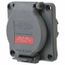 480 VAC, 20 Amp, L16-20R NEMA, Self Grounding Receptacle, Gray, HBL2430SW