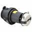 2P 3 Wire 30A Industrial Locking Plug, L5-30P, 125V, Black & White, HBL2611SW