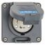 2P 3 Wire 250 VAC, 30A, L6-30R NEMA, Self Watertight Receptacle, Gray, HBL2620SW