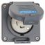 250 VAC, 30 Amp, L15-30R NEMA, Self Grounding Receptacle, Gray, HBL2720SW