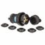3P 30A Industrial Locking Plug, L15-30P, 250V Male, Black & White, HBL2721SW