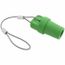 Male Single Pole Protective Cap, NEMA , 4X, 12, Green, HBLMCAPGN