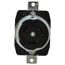 250 VAC, 50A, Self Grounding Receptacle, Black, CS8369