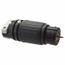 2P, 3 Wire 50A Industrial Locking Connector, Non-NEMA, 480V, Black & White, CS8464C