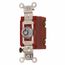 120 to 277 VAC, 2 Pole, SPST, 6 Tumbler Barrel Key Switch, Chrome, HBL1222RKL