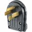 Straight Blade Plug Residential, 14-30P, Black, RR435P