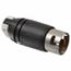 2P, 3 Wire 50A Industrial Locking Plug, Non-NEMA, 250V, Black & White, CS8265C