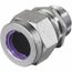 3/4" MNPT 0.75 to 0.88" General Steel Straight Strain Relief Cord Grip, SHC1038ZP