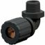 1/2" MNPT 0.5 to 0.63" Nylon General Elbow Strain Relief Cord Grip, NHC2024CR