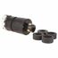 3P 20/30A Industrial Locking Plug, Non-NEMA, Black, 250 VDC/600 VAC, HBL21415B