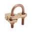 Mechanical Grounding Connector, Conductor to Water Pipe, 4-4/0 AWG, 1/2"-1" Pipe, 3/8" Stud, 3.25" Width