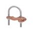 Mechanical Grounding Connector, Conductor to Water Pipe, 4-4/0 AWG, 12" Pipe, 3/8" Stud